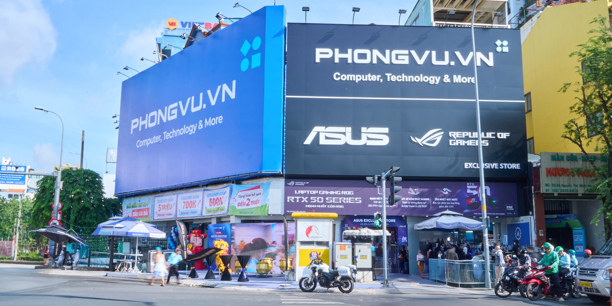 ASUS Exclusive Store phối hợp cùng Phong Vũ tại 264 Nguyễn Thị Minh Khai, TP HCM